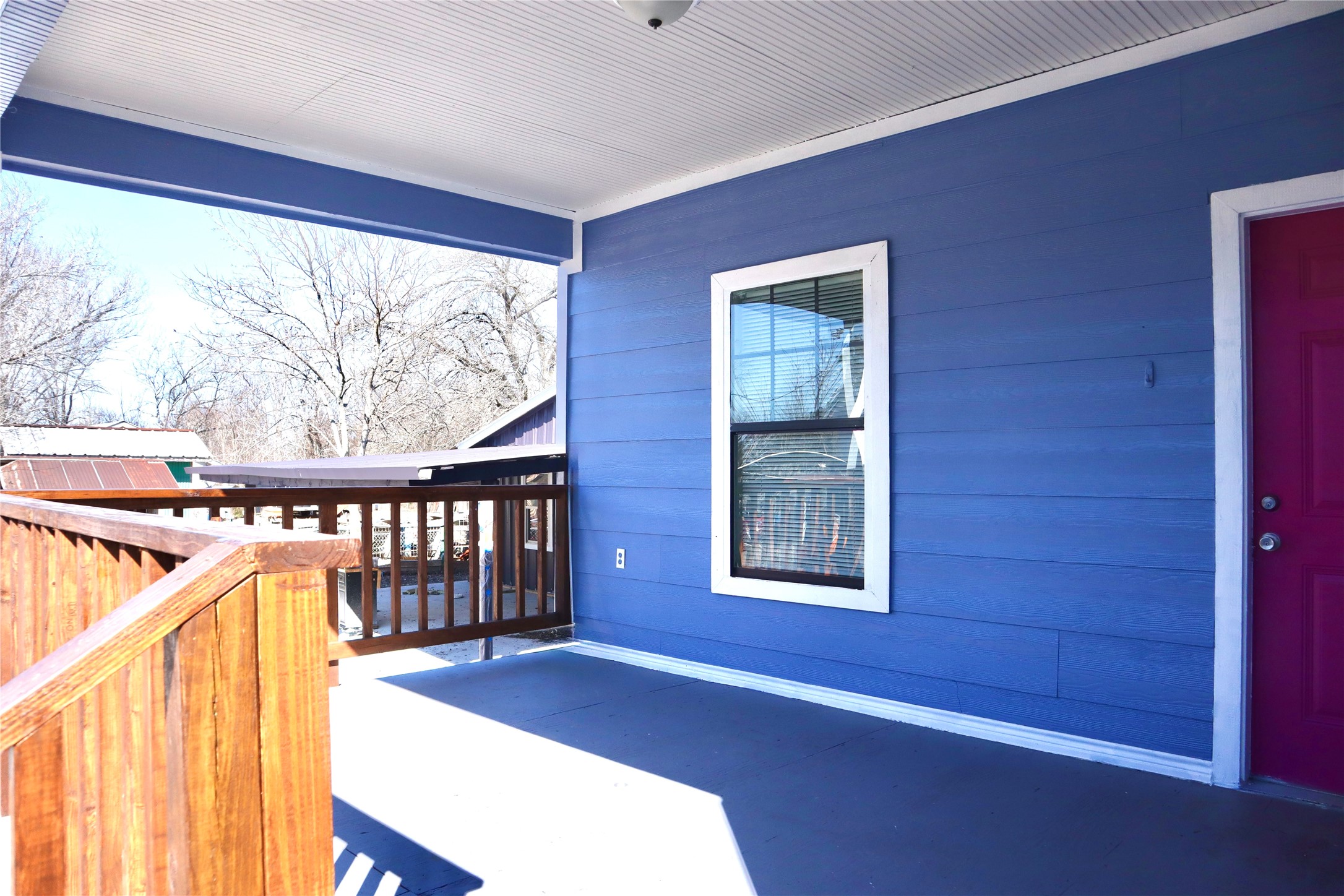 2689 County Road 32 Angleton, TX 77515 - Photo 3 of 15 Enjoy the outdoors year-round with a covered front patio, great for entertaining or unwinding.