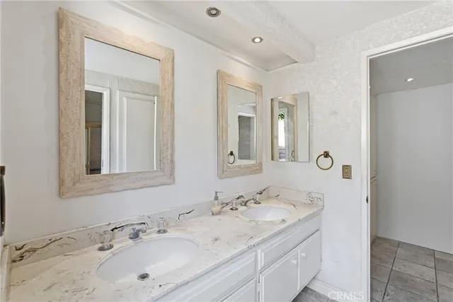 a view of a bench in the garden