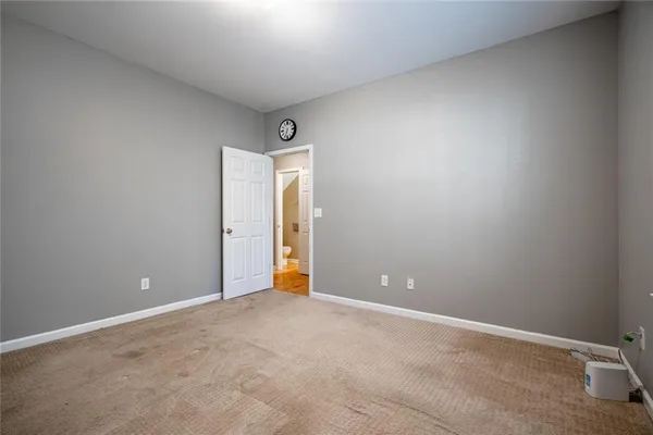 a view of an empty room