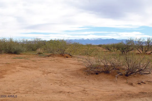a view of an outdoor space and mountain view