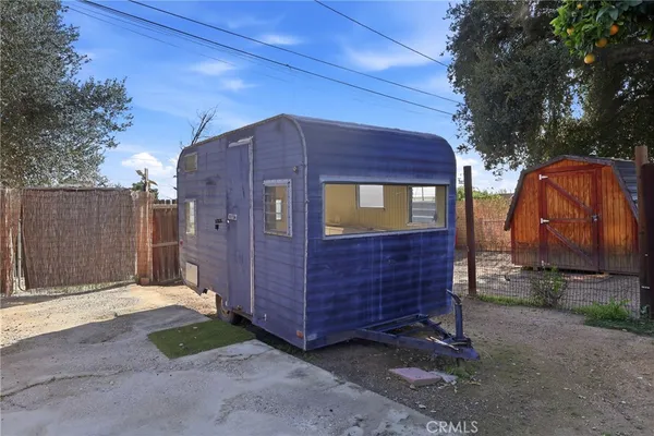 a backyard of a house