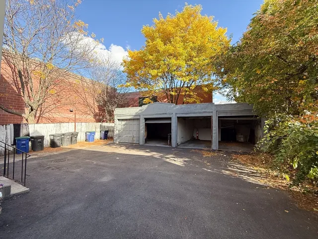 a house with trees in front of it
