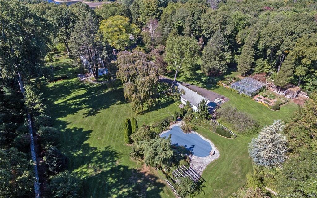 112 Belden Hill Road Wilton, CT 06897 - Photo 1 of 1 an aerial view of residential house with outdoor space