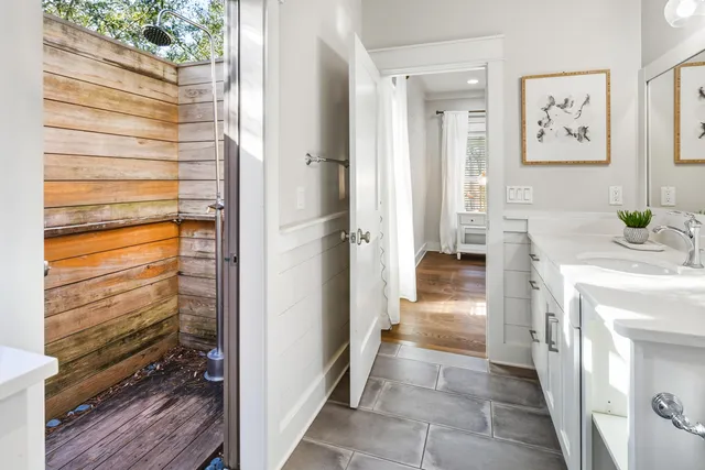 a view of a hallway with interior of the house