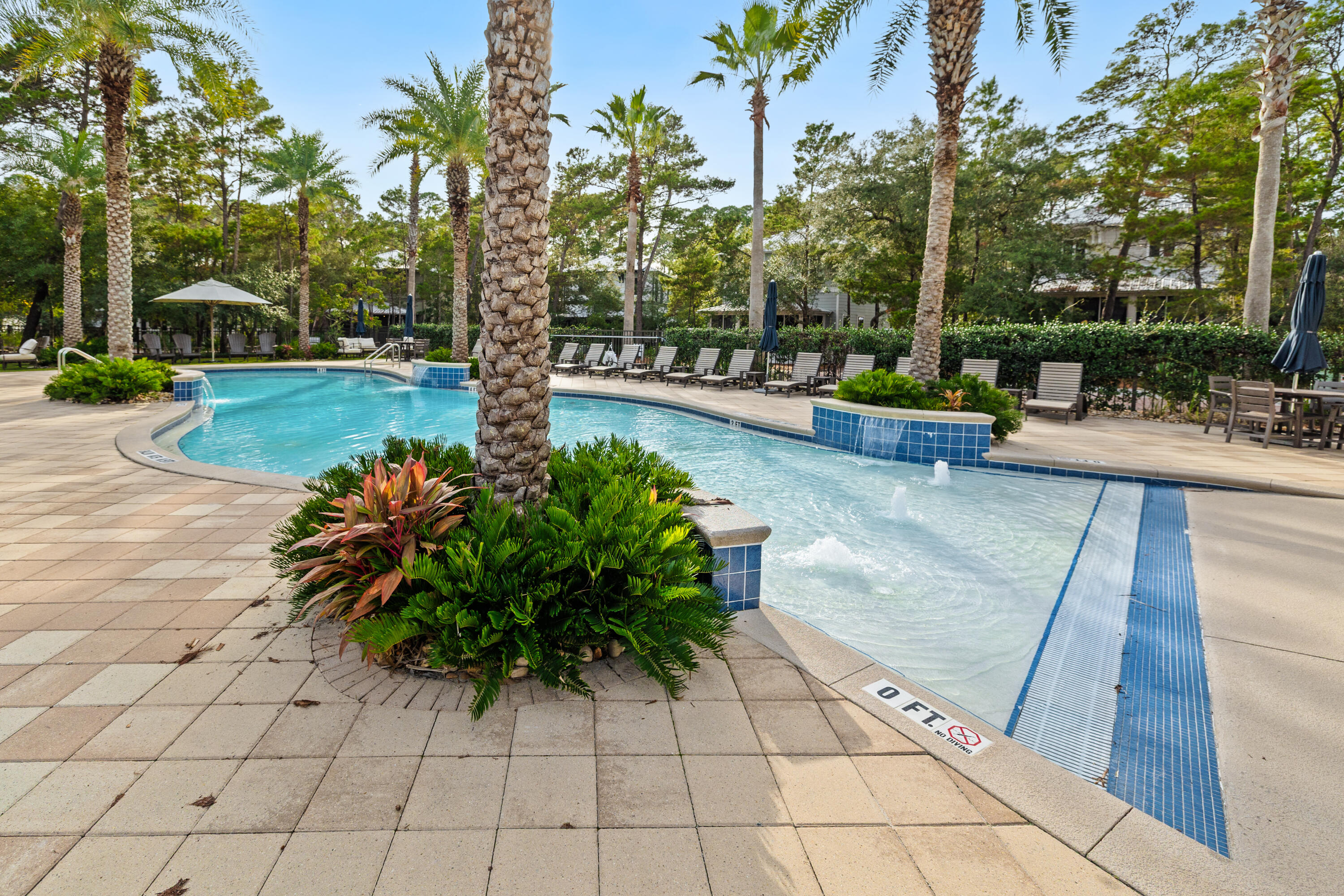 587 Patina Blvd Inlet Beach Inlet Beach, FL 32461 - Photo 47 of 52 a view of a swimming pool with sitting area and garden