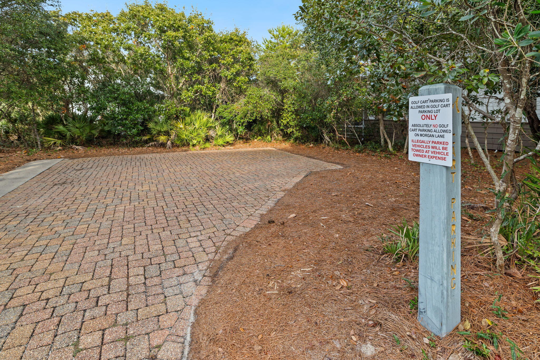 587 Patina Blvd Inlet Beach Inlet Beach, FL 32461 - Photo 49 of 52 a sign board with parking space