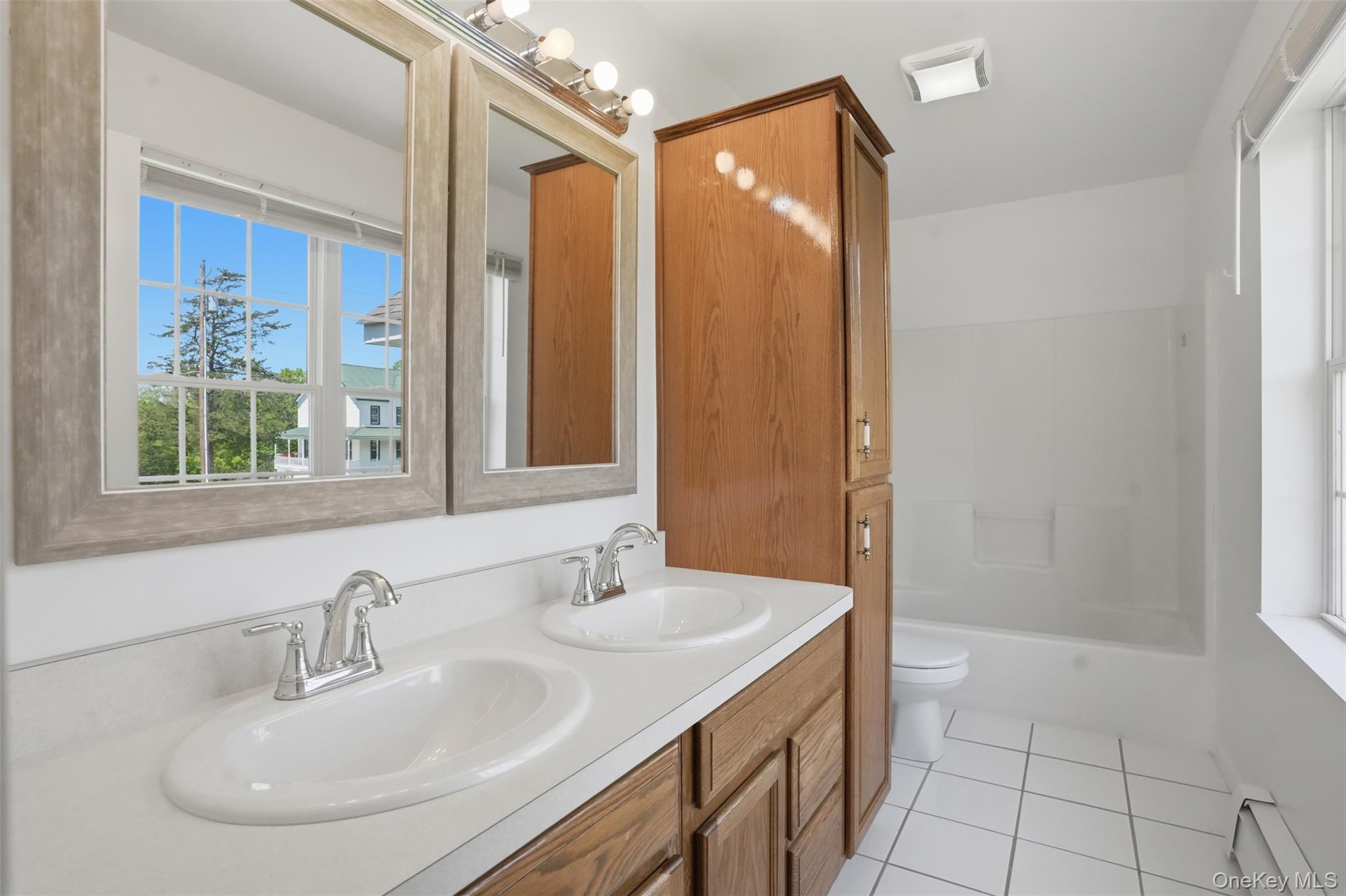 160 Pirog Road Pine Bush, NY 12566 - Photo 25 of 50 a bathroom with a sink and a mirror
