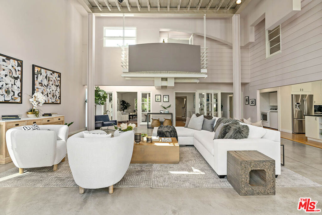 620 North Cherokee Avenue Los Angeles, CA 90004 - Photo 20 of 64 a living room with furniture and a fireplace