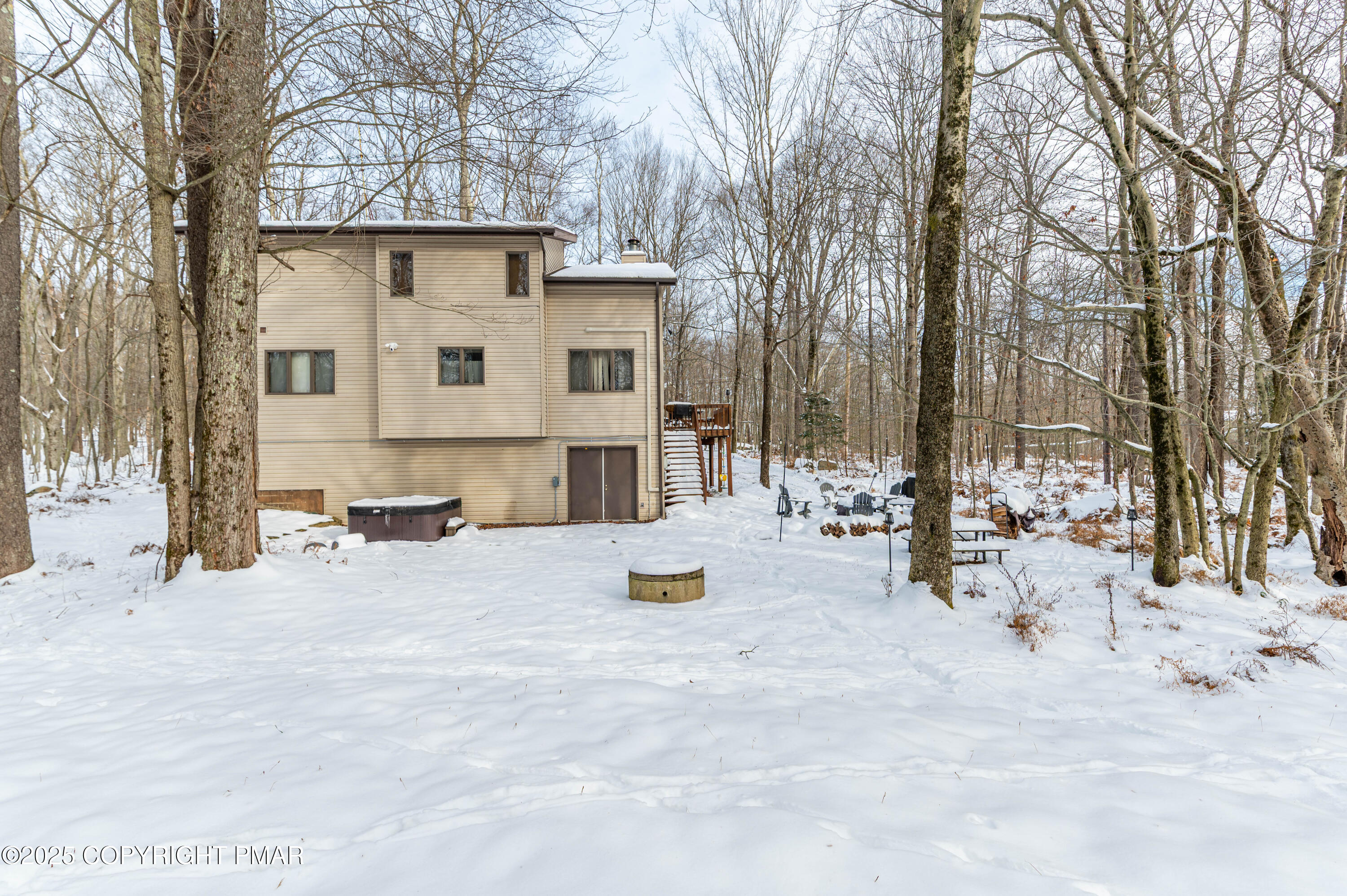 178 Cardinal Drive, Unit R2108 Gouldsboro, PA 18424 - Photo 54 of 58 a view of a house with snow on the road