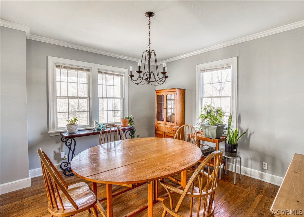 4830 Three Chopt Road Louisa, VA 23093 - Photo 6 of 27 a view of a dining room with furniture window and wooden floor