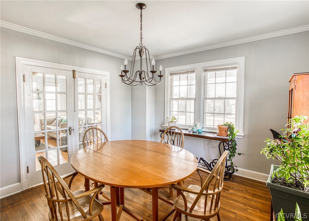 4830 Three Chopt Road Louisa, VA 23093 - Photo 7 of 27 a view of a dining room with furniture window and wooden floor