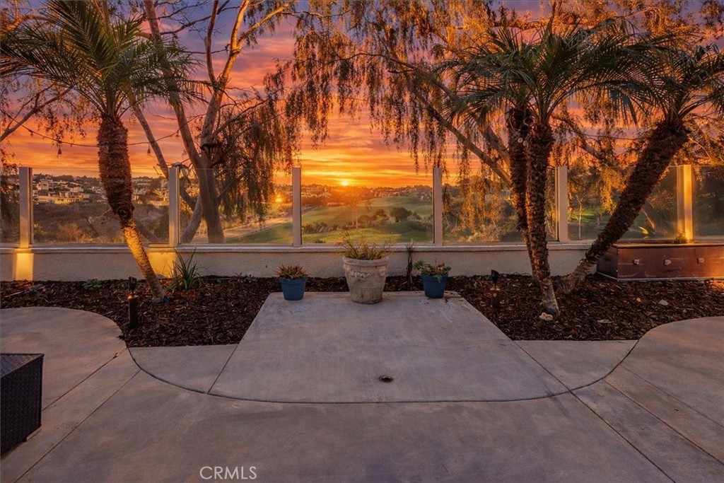 26 Imperatrice Dana Point, CA 92629 - Photo 27 of 58 a view of backyard with swimming pool and outdoor seating