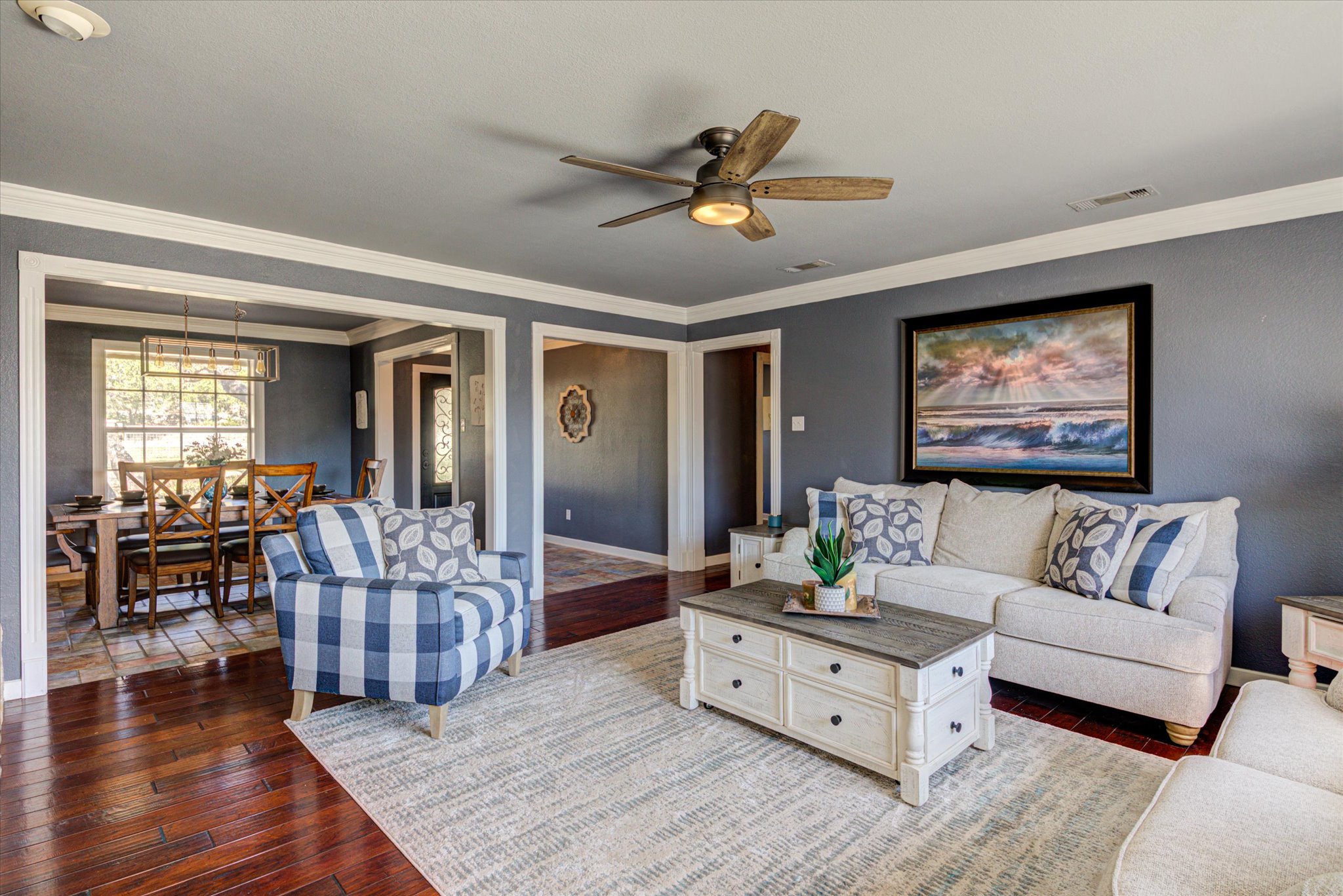 13423 Trail Driver Street Austin, TX 78737 - Photo 14 of 40 a living room with furniture and wooden floor