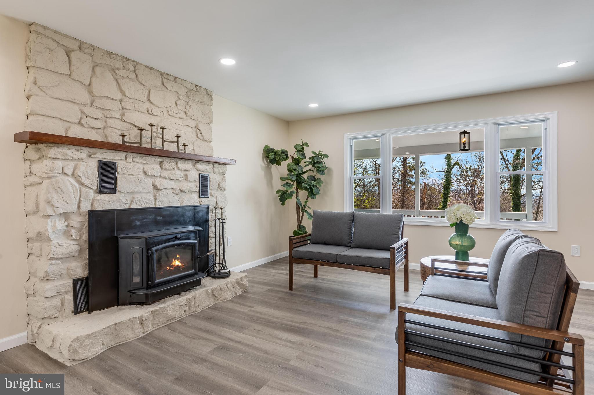 224 Hawk Trail Winchester, VA 22602 - Photo 2 of 29 a living room with furniture and a fireplace