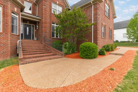 a view of a building with pathway