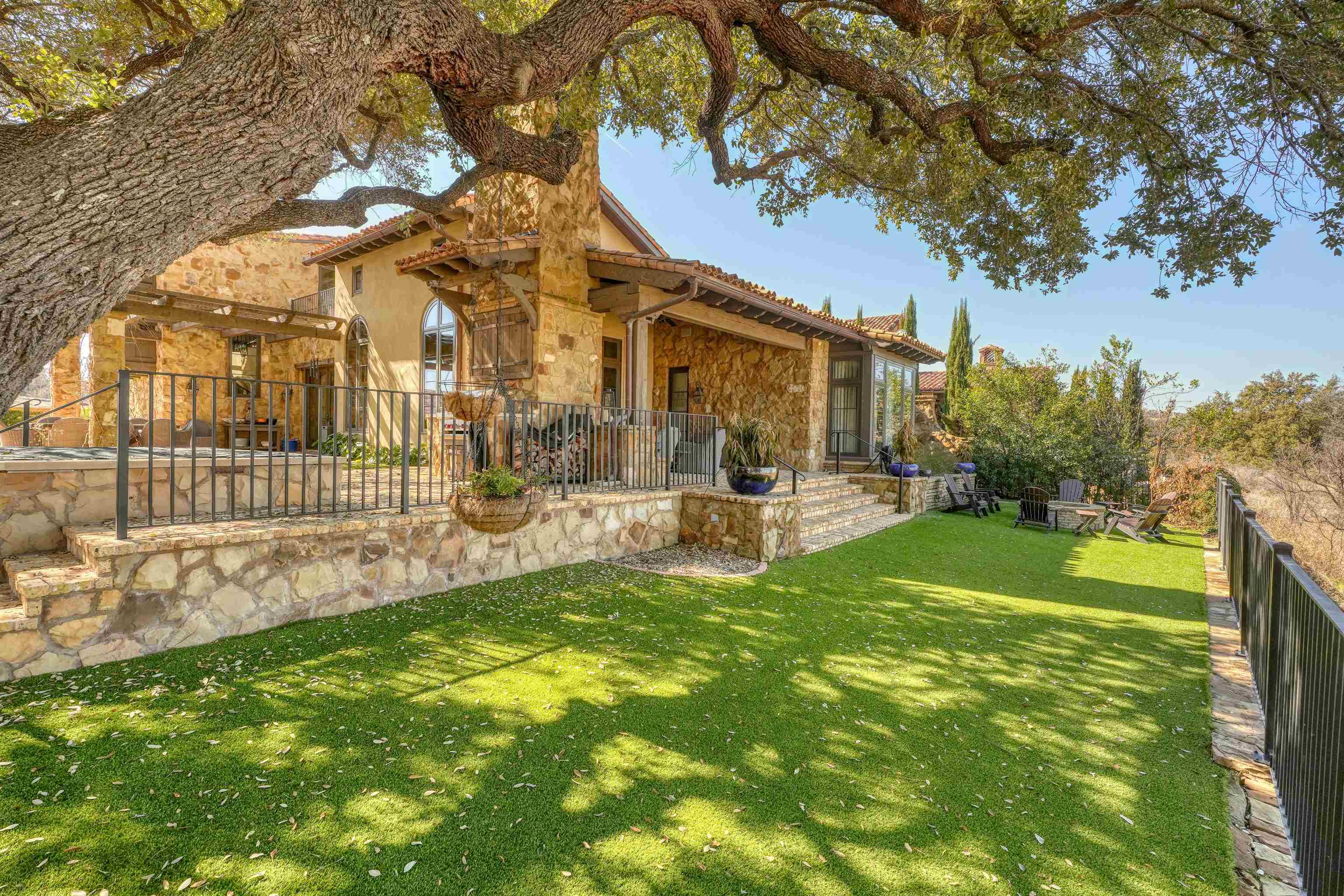 107 Bent Way Road Horseshoe Bay, TX 78657 - Photo 25 of 29 a view of backyard with swimming pool