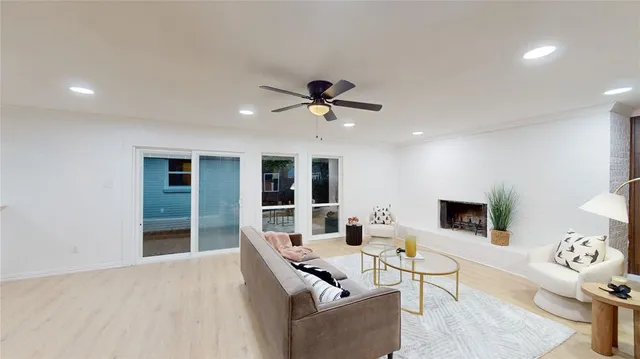 a work room with furniture and rug