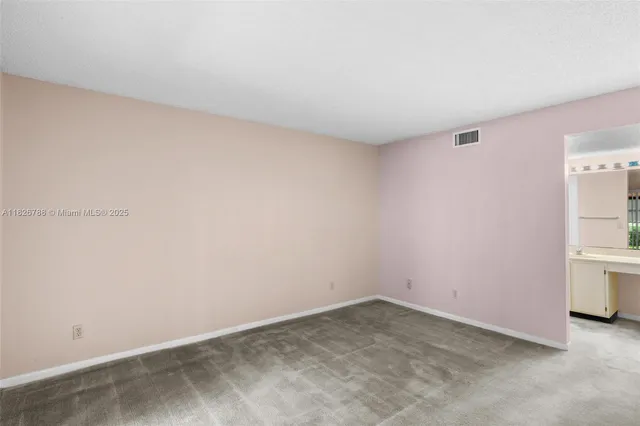 an empty room with entrance