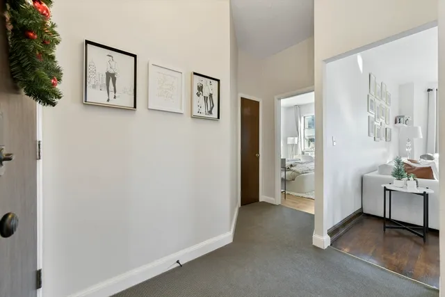 a view of a hallway with interior of the house