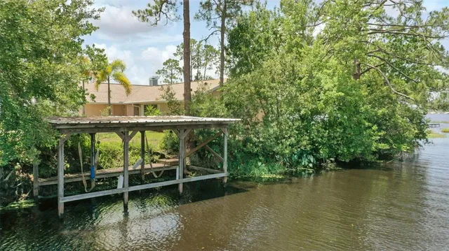 a view of a park with tree s