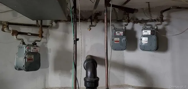 a close view of water heater room