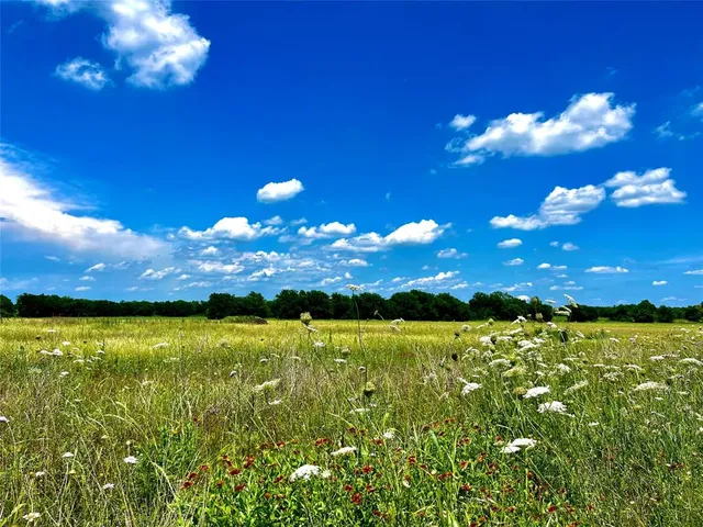 a view of a golf course with a house