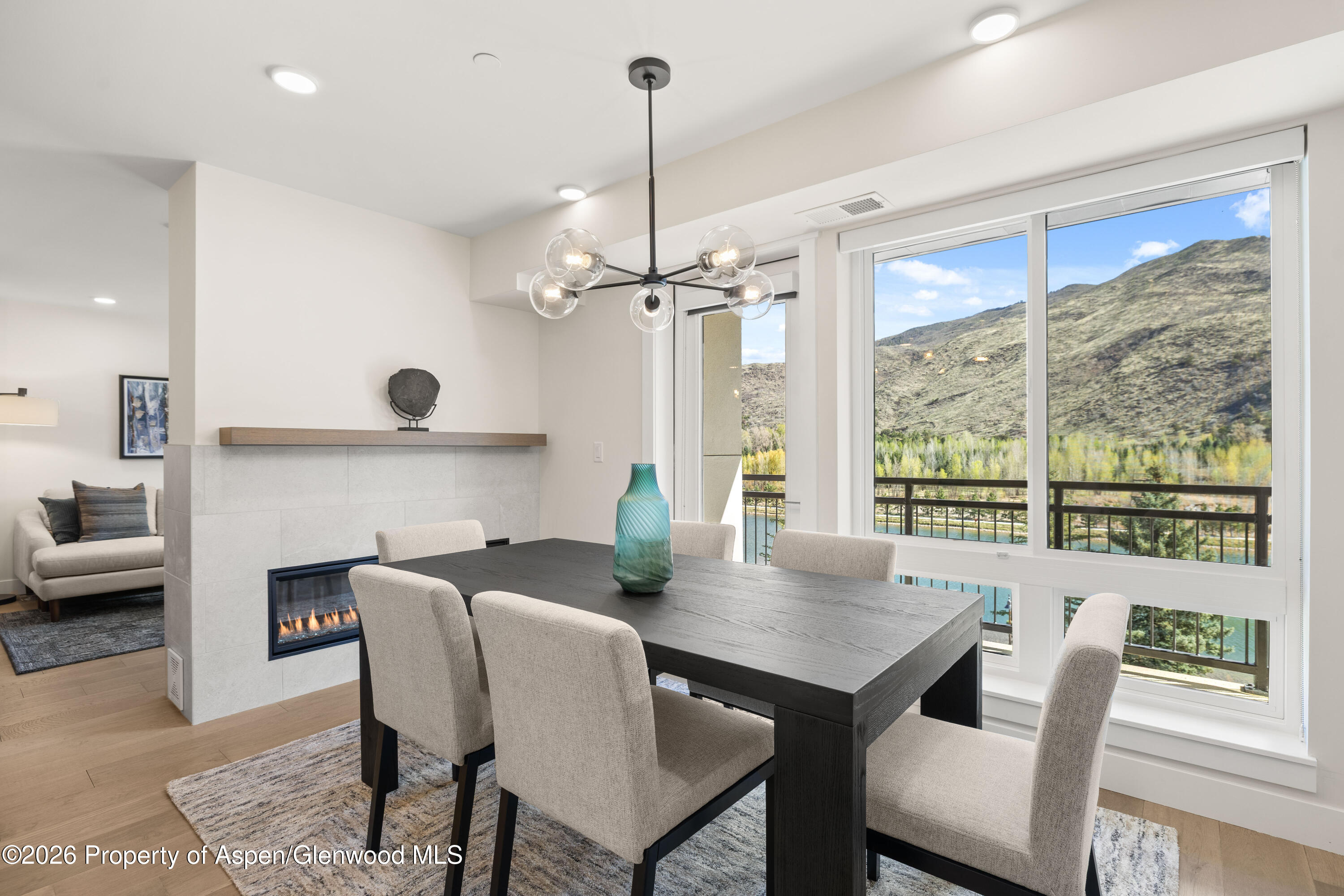 85 Kodiak Drive, Unit 320 Basalt, CO 81621 - Photo 7 of 20 a view of a dining room with furniture window and outside view