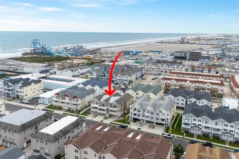 an aerial view of a city