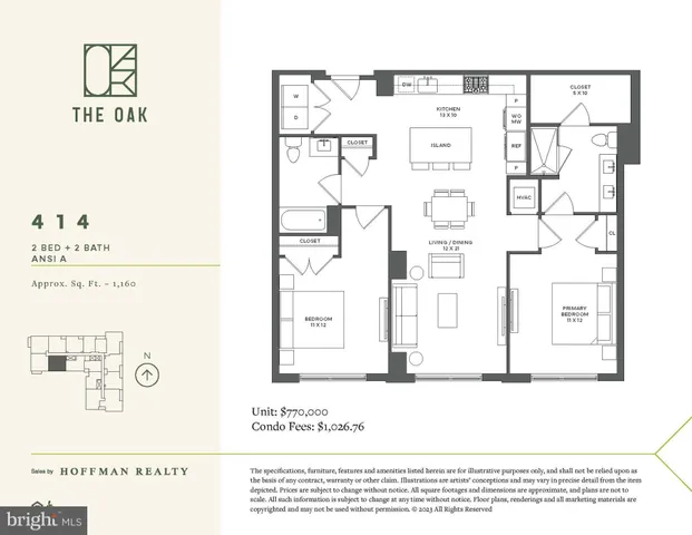 $770,000 | 255 West Falls Station Boulevard, Unit 414, Falls Church, VA 22043