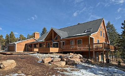 9330 South Warhawk Road Conifer, CO 80433 - Photo 1 of 1 a front view of a house with a yard
