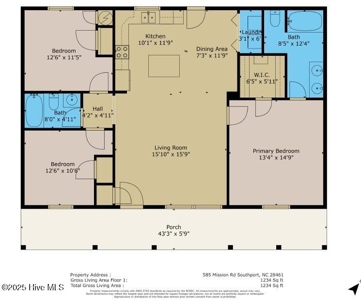 585 Mission Road Southport, NC 28461 - Photo 38 of 38 Floor Plan