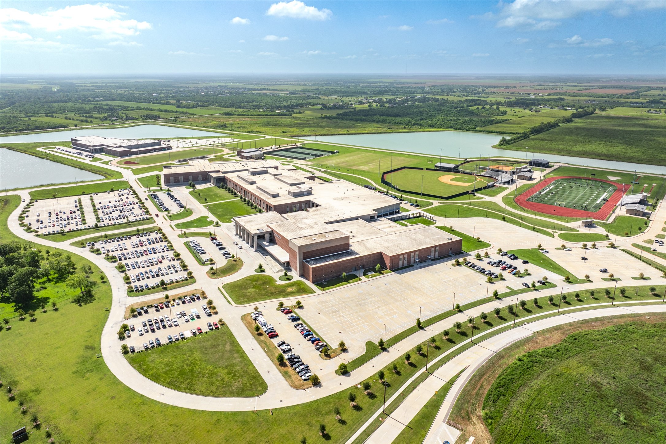 10002 Nectar Path Rosharon, TX 77583 - Photo 40 of 46 Aerial view of Iowa Colony Middle and High School