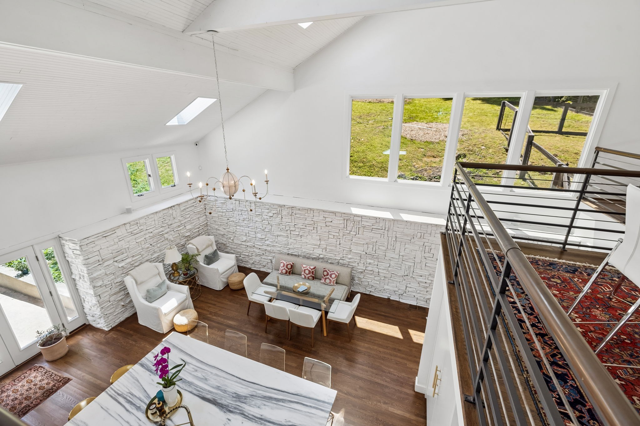 915 Overton Lea Road Nashville, TN 37220 - Photo 60 of 75 a living room with furniture and a large window