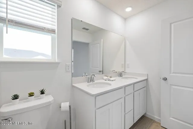 a bathroom with a sink and a toilet