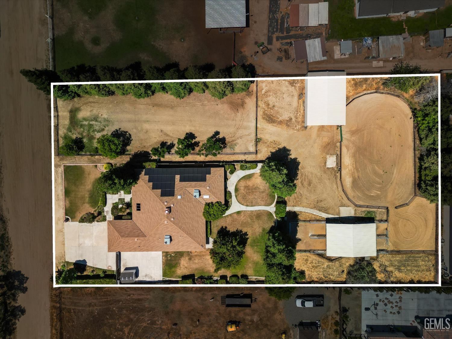 Undisclosed Address Bakersfield, CA 93314 - Photo 68 of 69 an aerial view of a house with outdoor space