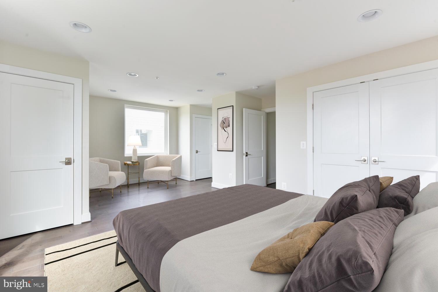 2823 24th Road South Arlington, VA 22206 - Photo 35 of 97 a bedroom with a bed couch and a window