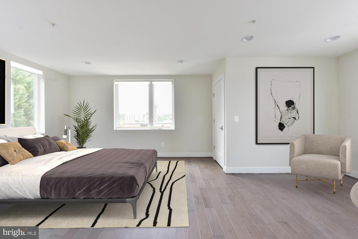 2823 24th Road South Arlington, VA 22206 - Photo 36 of 97 a bedroom with a bed and a couch