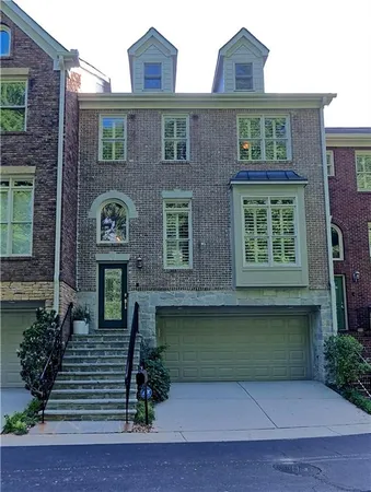 a front view of a house with entryway