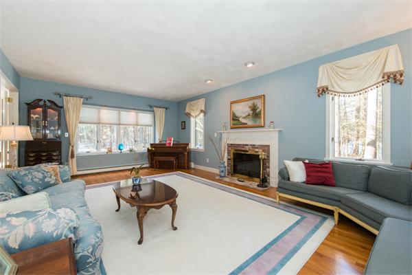 13 West Parish Road Boxford, MA 01921 - Photo 4 of 30 a living room with furniture and a fireplace