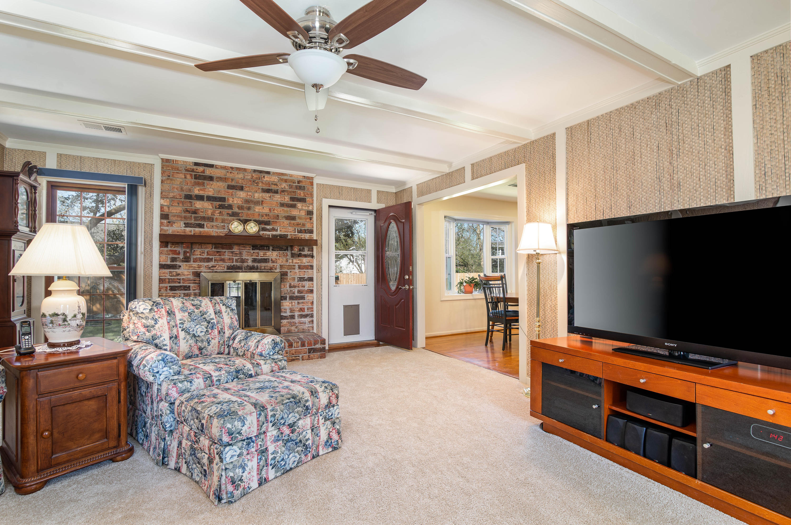 1589 Longview Road Mount Pleasant, SC 29464 - Photo 9 of 21 Brick fireplace