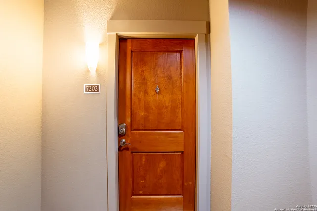 a view of front door