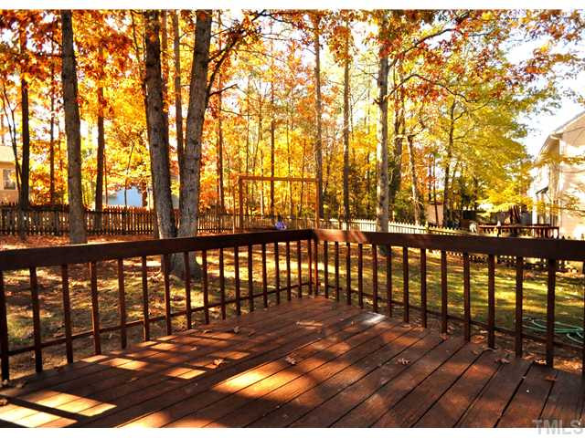 3605 Long Ridge Road Durham, NC 27703 - Photo 8 of 9 Roomy Back Deck is freshly stained and ready for your backyard BBQs. Exterior Back