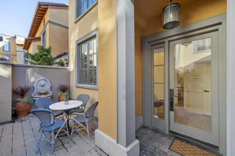 a outdoor space with furniture