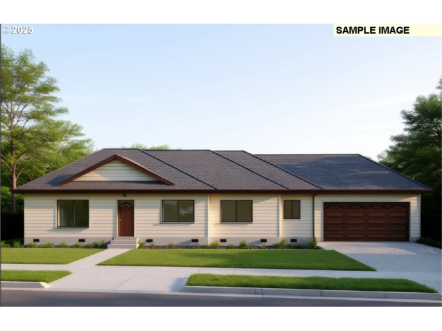 135 Elkton Street Sutherlin, OR 97479 - Photo 1 of 2 a front view of a house with a garden and porch