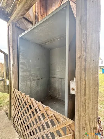 a view of swimming pool with a yard and seating area