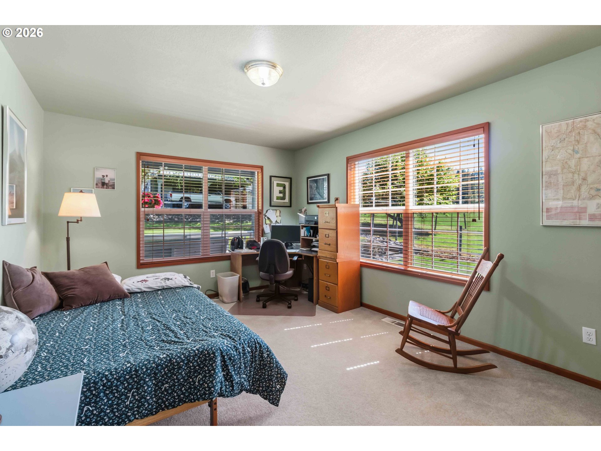 359 Frank Smith Road Toutle, WA 98649 - Photo 16 of 44 a bedroom with furniture and a large window