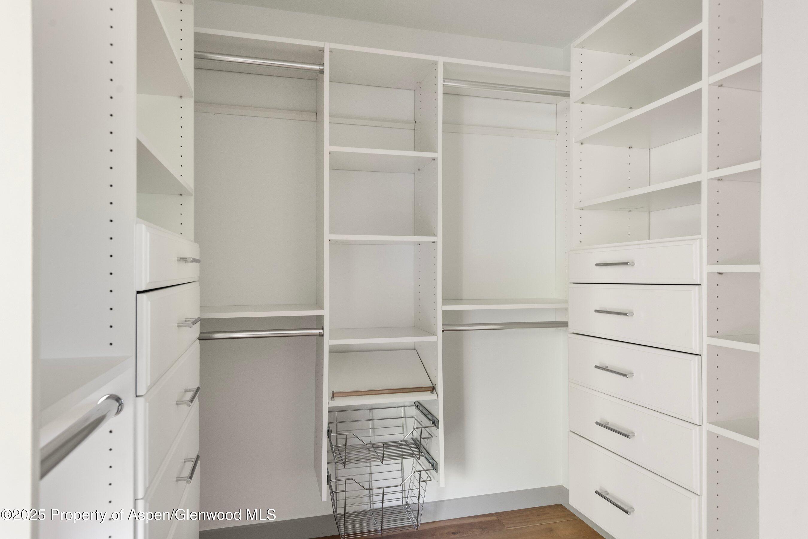 768 Kings Lake Road Basalt, CO 81621 - Photo 17 of 42 a view of walk in closet with empty racks