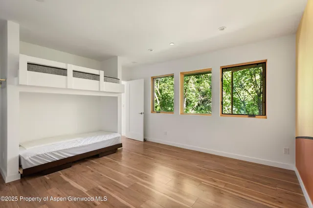 a view of a tree in a yard