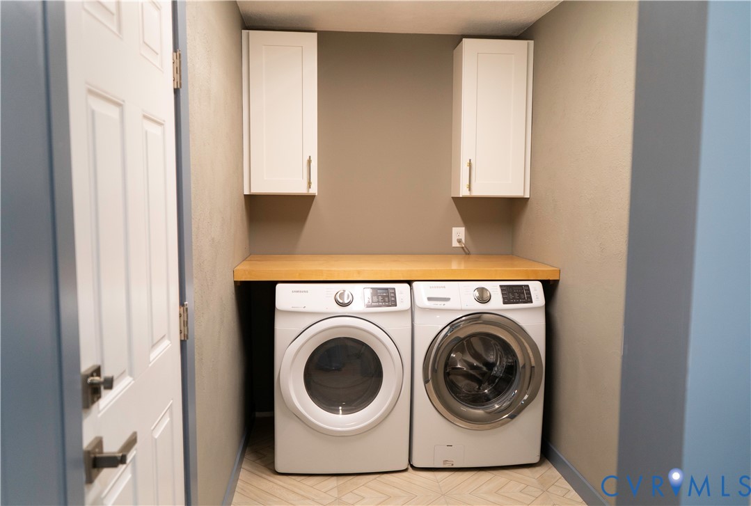 4060 Norborne Road Richmond, VA 23234 - Photo 8 of 24 Laundry area featuring washer and dryer and cabine