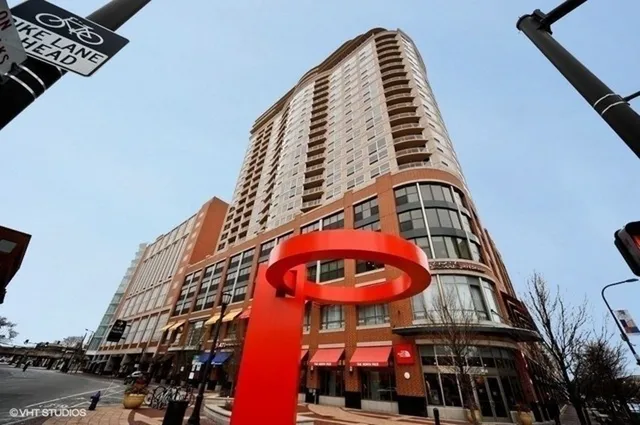 a view of a large multi story building